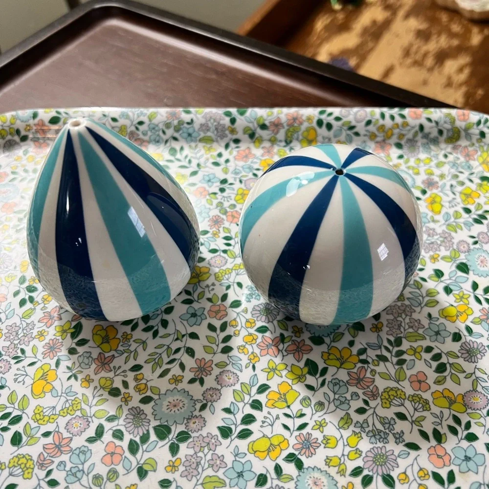 Jonathan Adler salt and pepper shakers from the “happy chic” collection.